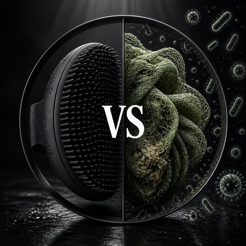 GRIT silicone scrubber versus bacteria-filled loofah